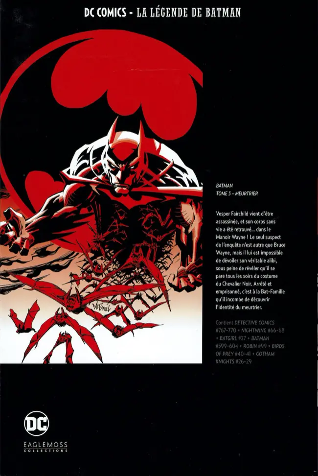 Verso de l'album DC Comics - La Légende de Batman Hors-série Premium Volume 3 Batman - Tome 3 - Meurtrier