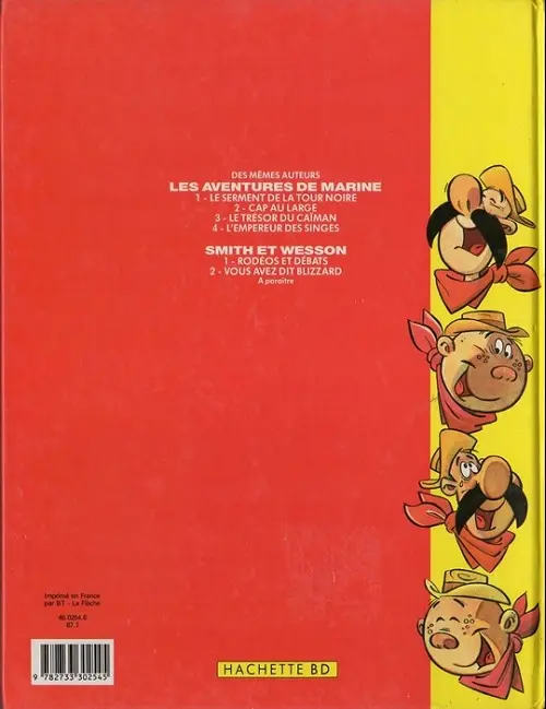 Verso de l'album Smith & Wesson Tome 1 Rodéos et débats