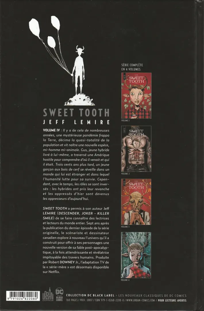 Verso de l'album Sweet Tooth Volume 4