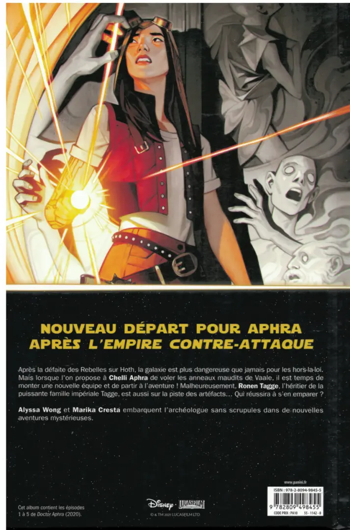 Verso de l'album Star Wars - Docteur Aphra Tome 1