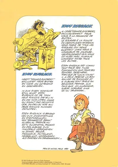 Verso de l'album Cesar & Rigobert Vakantiepretjes - Vive les vacanciers