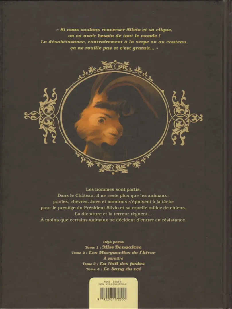 Verso de l'album Le Château des animaux Tome 2 Les Marguerites de l'hiver