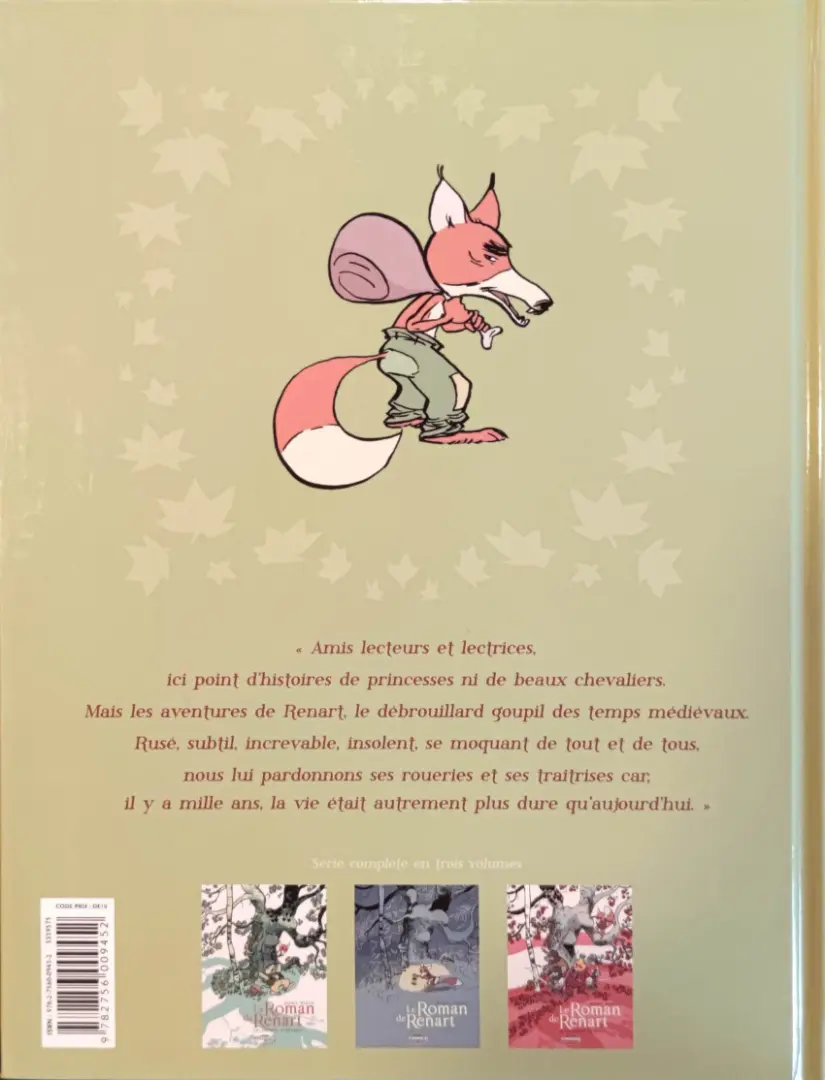 Verso de l'album Le Roman de Renart Tome 2 Le puits