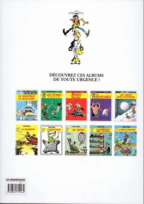 Verso de l'album Lucky Luke Tome 37 Canyon Apache