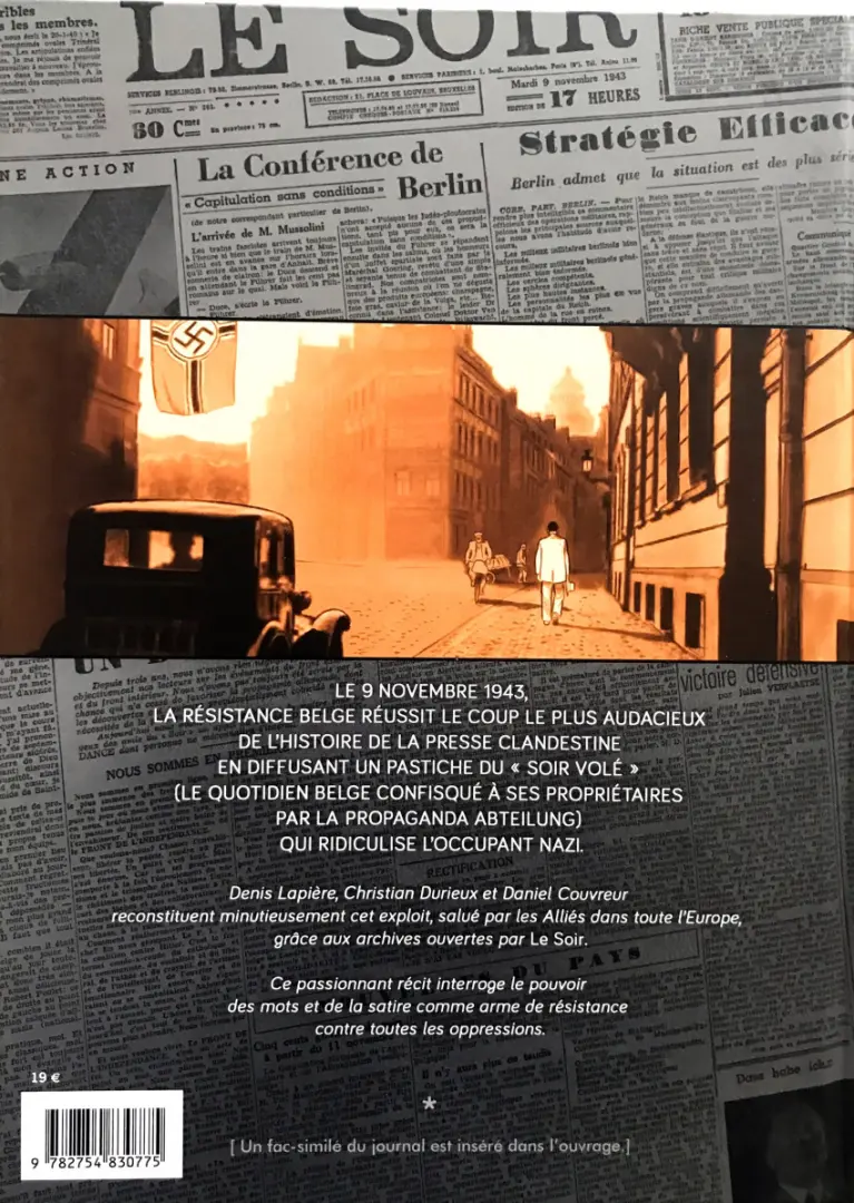 Verso de l'album Le faux Soir