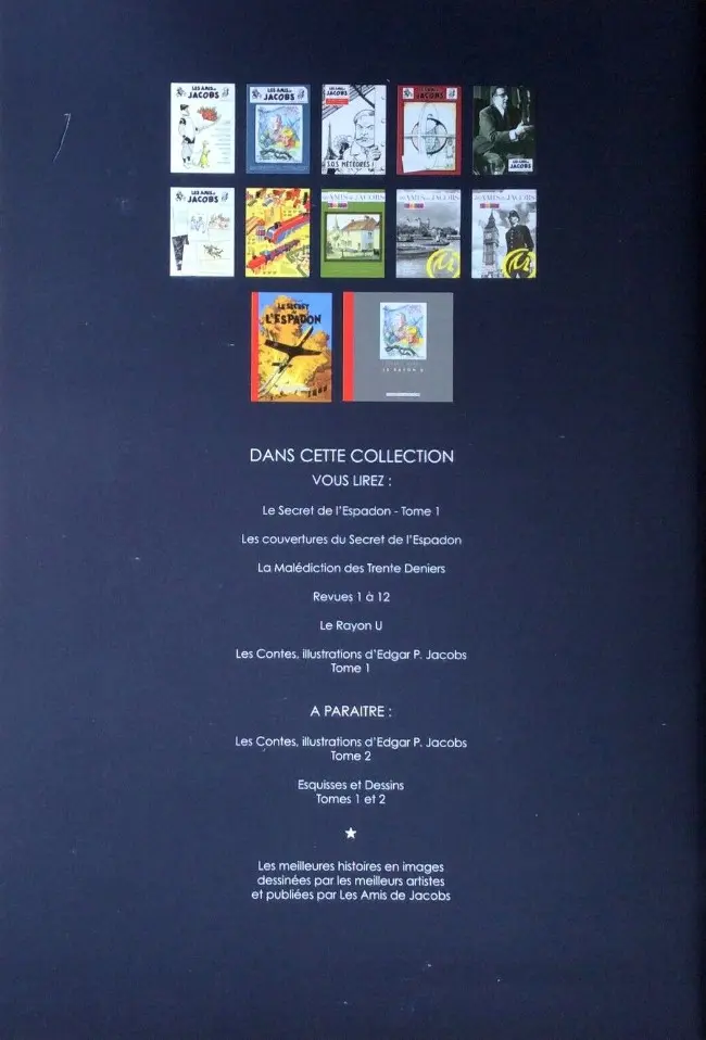 Verso de l'album Les Contes - Illustrations d'Edgar P. Jacobs Tome 1