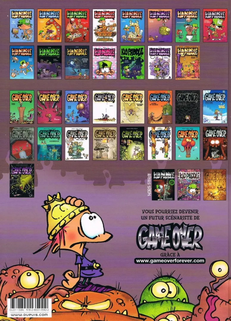 Verso de l'album Game over Tome 1 Blork Raider