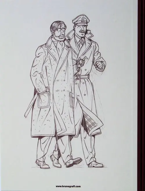 Verso de l'album Blake et Mortimer La Malédiction des trente deniers