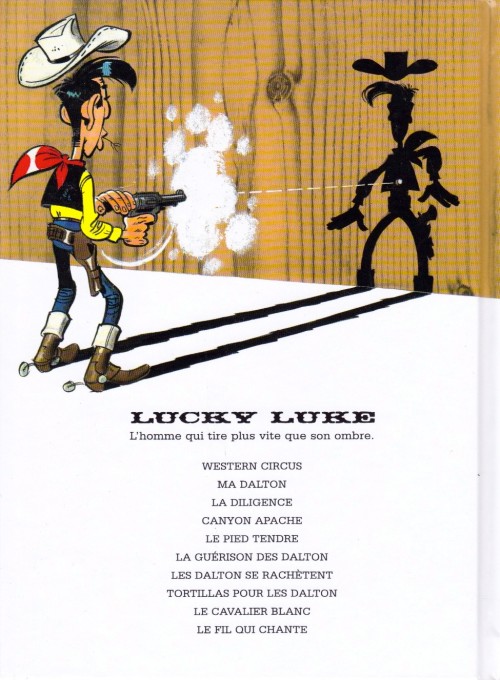 Verso de l'album Lucky Luke Tome 32 La Diligence