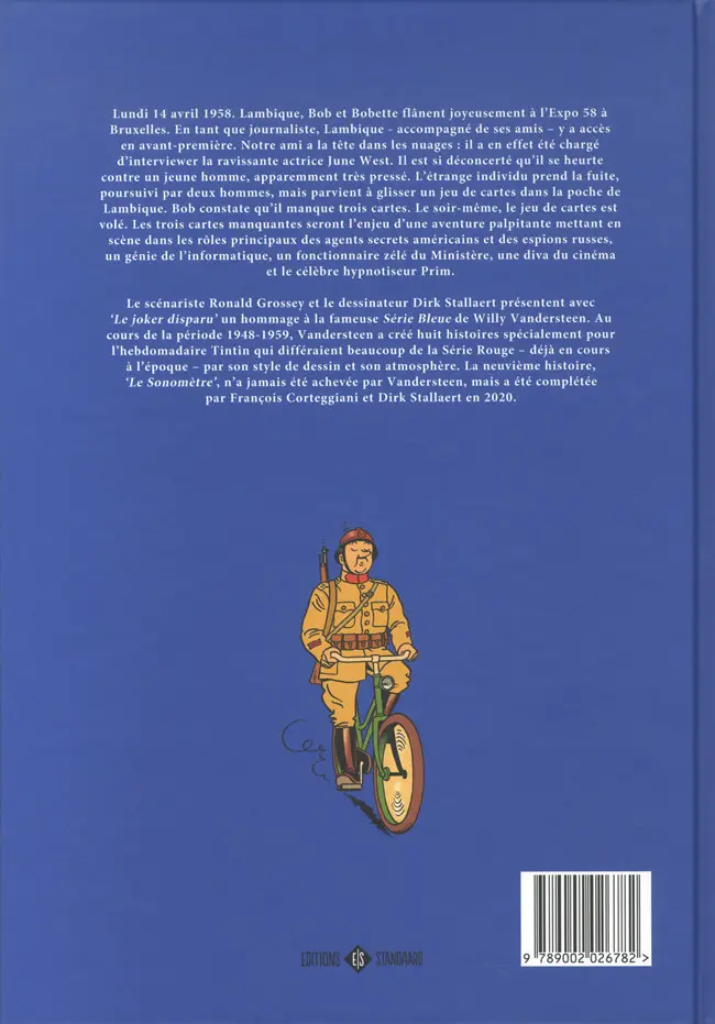 Verso de l'album Bob et Bobette Tome 7 Le joker disparu