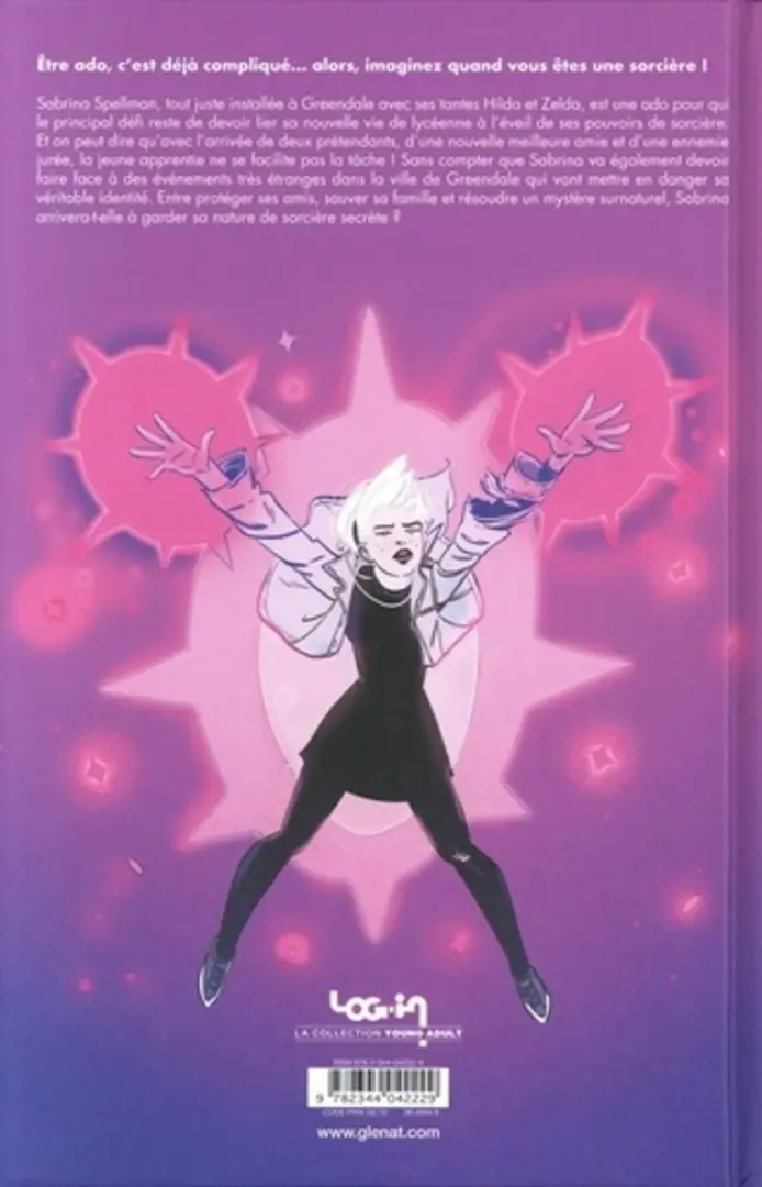 Verso de l'album Sabrina L'apprentie Sorcière