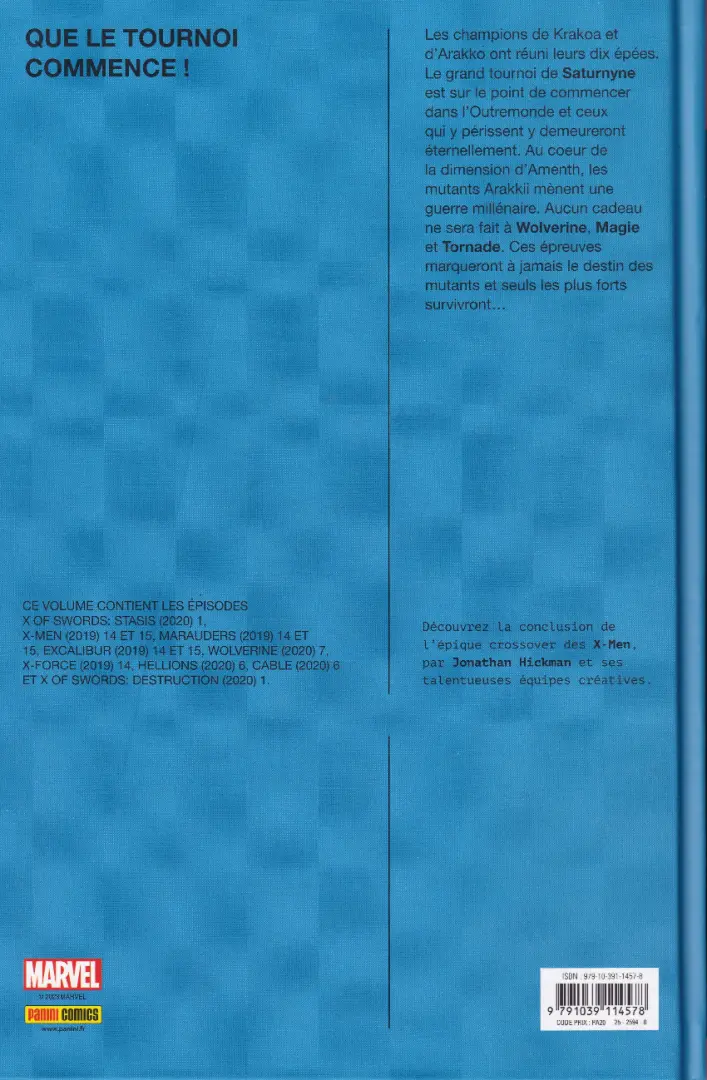 Verso de l'album X-men - X of swords Vol. 2 Destruction