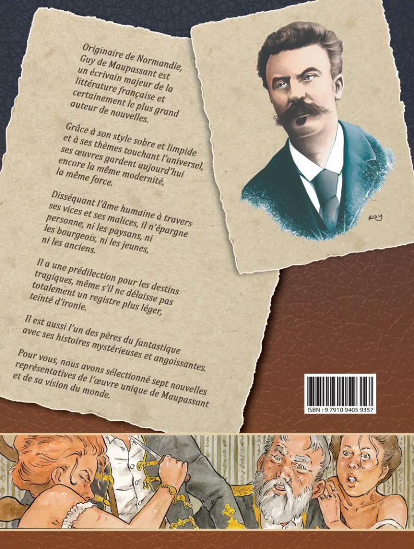 Verso de l'album Guy de Maupassant Tome 3 Les nouvelles