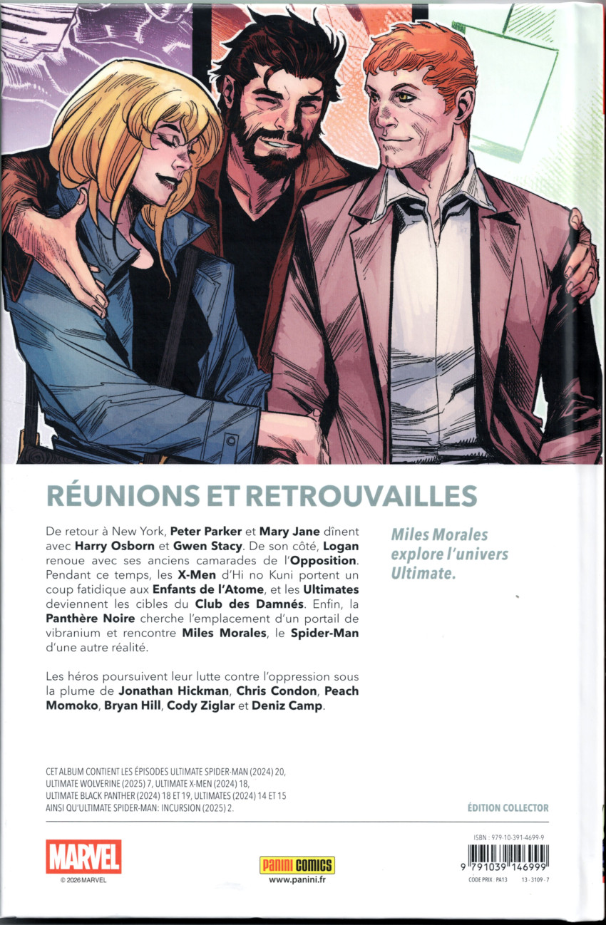 Verso de l'album Ultimate Universe 12