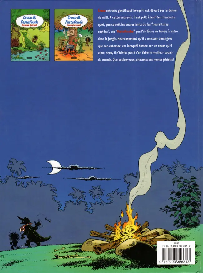 Verso de l'album Croco & Fastefoude Tome 2 Croco a les crocs !