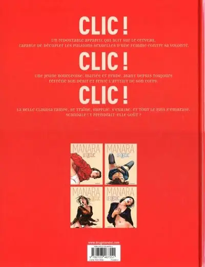 Verso de l'album Le déclic Édition couleur Tome 1
