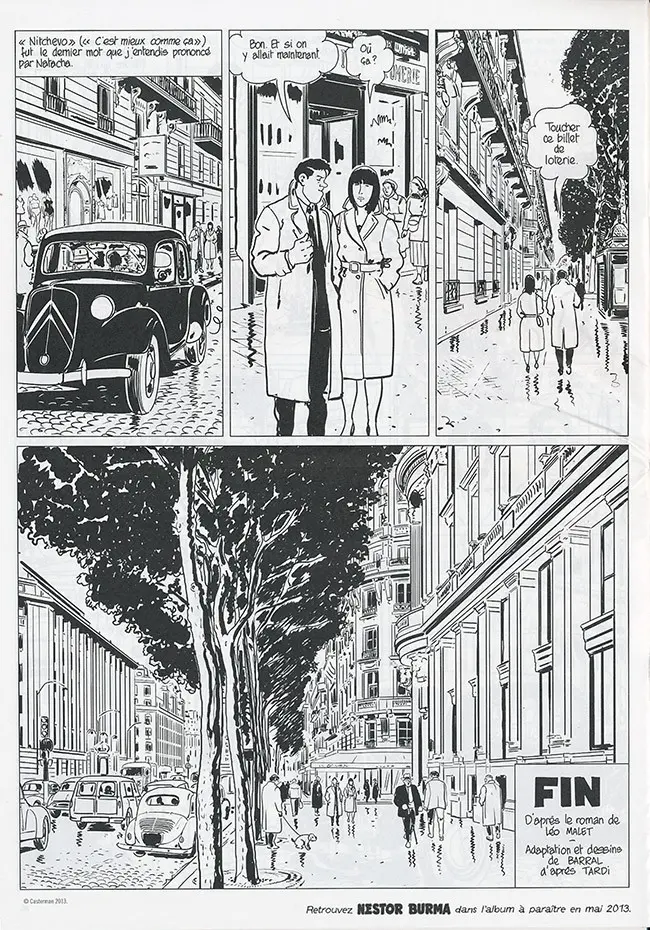 Verso de l'album L'Étrangleur - Nestor Burma Tome 6 Boulevard... Ossements (3)