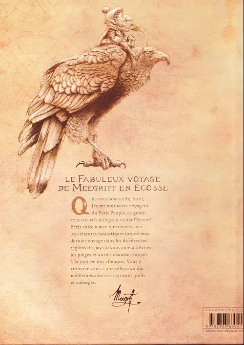 Verso de l'album Les Fabuleux voyages de Meegritt Tome 1 Ecosse terre de légendes