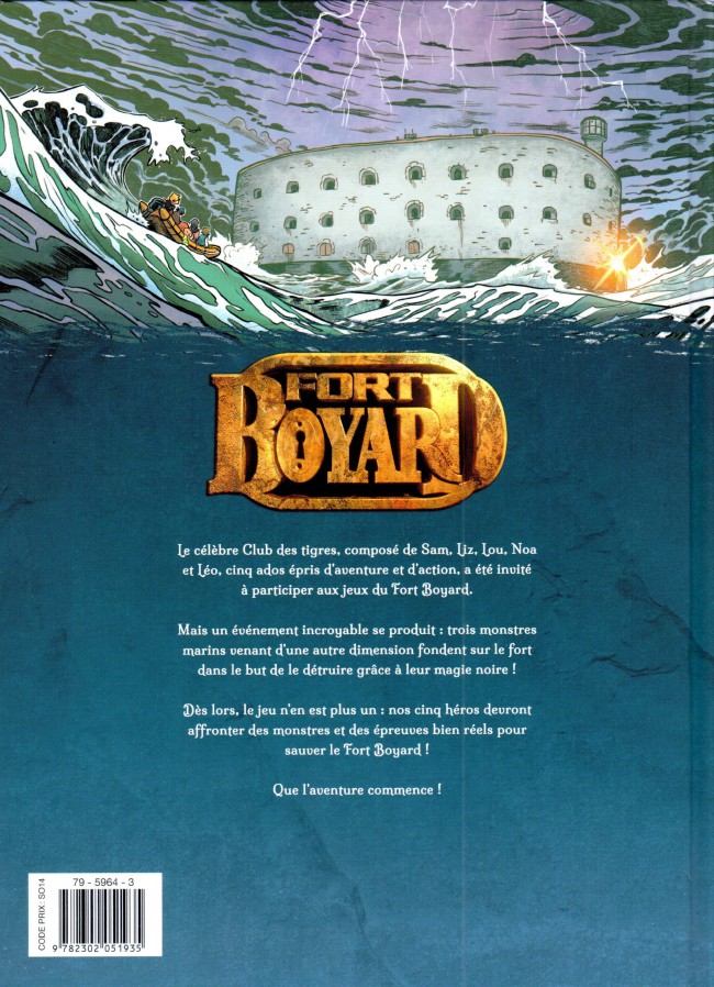 Verso de l'album Fort Boyard Tome 1 Les Monstres des Océans