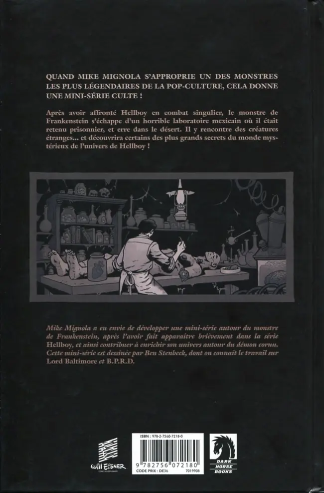 Verso de l'album Frankenstein Underground