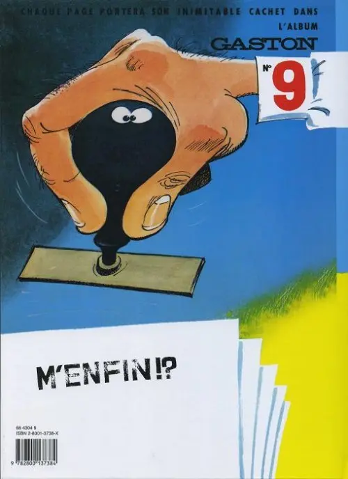 Verso de l'album Gaston Tome 8 Lagaffe nous gâte