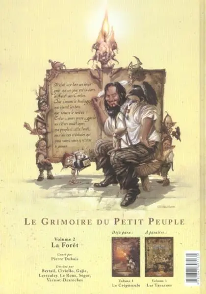 Verso de l'album Le Grimoire du petit peuple Tome 2 La forêt