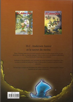 Verso de l'album H.C. Andersen Junior Tome 3 Le secret du moine