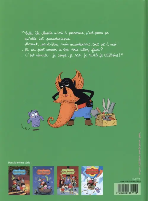 Verso de l'album Hôtel Étrange Tome 5 L'île du Kikrachtou