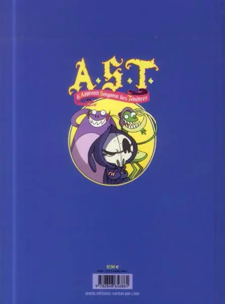 Verso de l'album A.S.T. - L'Apprenti Seigneur des Ténèbres Tome 1 L'Apprenti Seigneur des Ténèbres