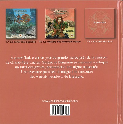 Verso de l'album Les Korrigans d'Elidwenn Tome 2 Le mystère des hommes-crabes