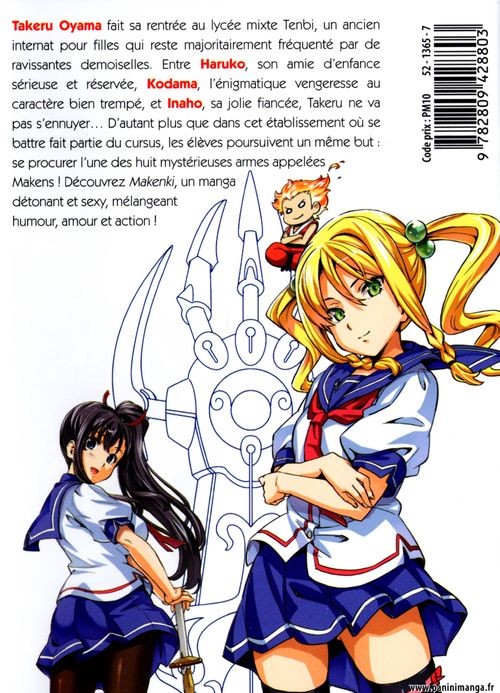 Verso de l'album Makenki 1