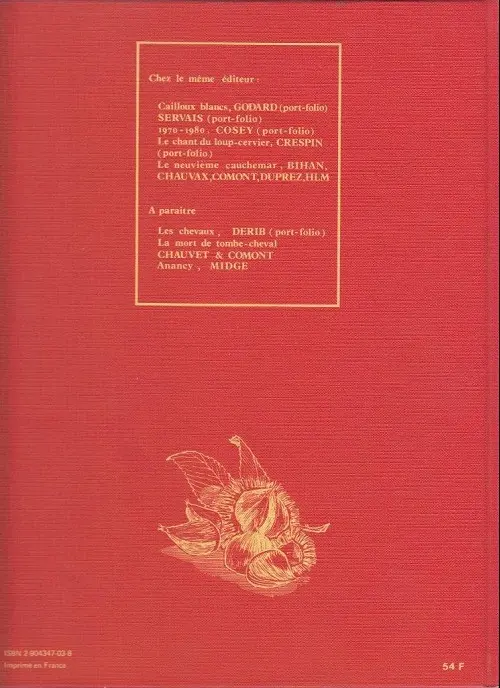 Verso de l'album Les mangeurs de châtaignes