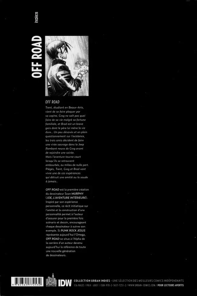 Verso de l'album Off Road