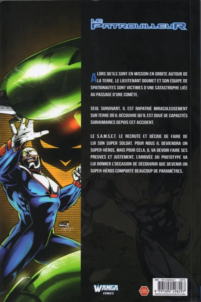 Verso de l'album Le Patrouilleur 1