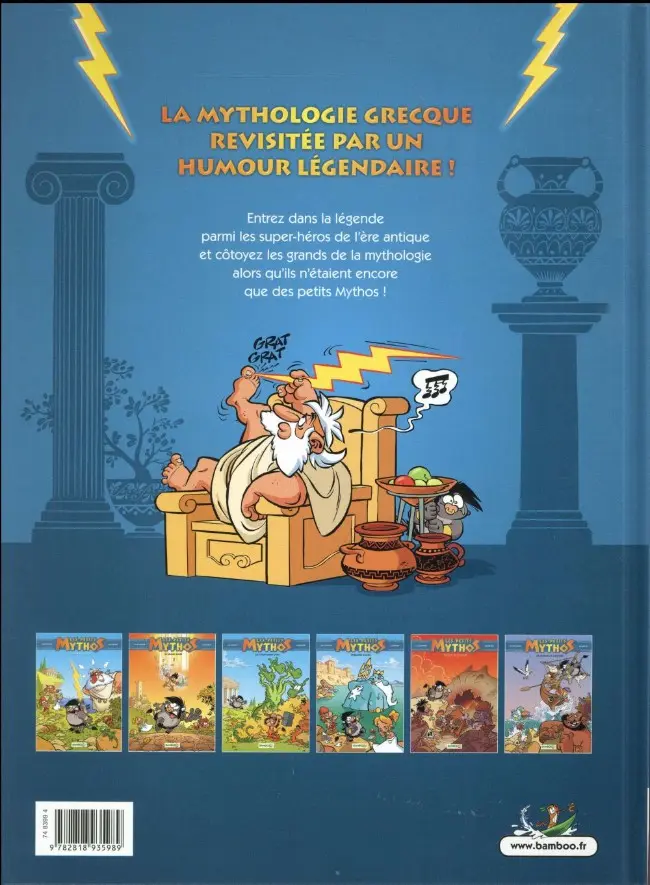 Verso de l'album Les Petits Mythos Tome 6 Les dessous de l'odyssée
