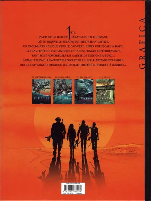 Verso de l'album Les Pirates de Barataria Tome 4 Océan