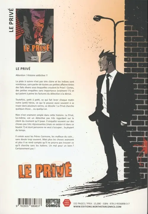 Verso de l'album Le Privé 1