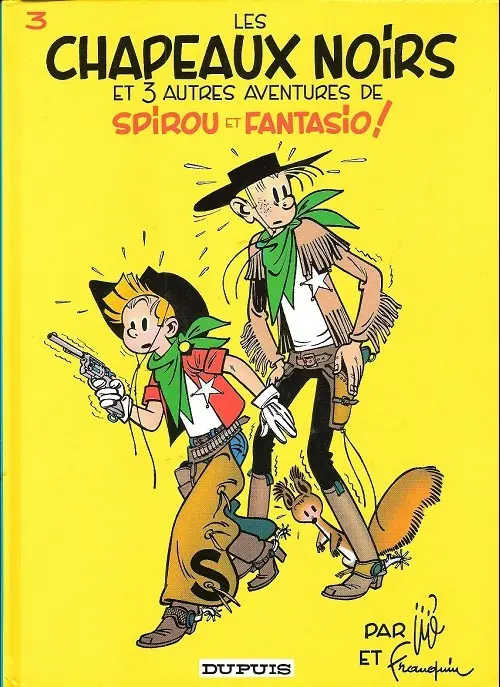 Couverture de l'album Spirou et Fantasio Tome 3 Les chapeaux noirs