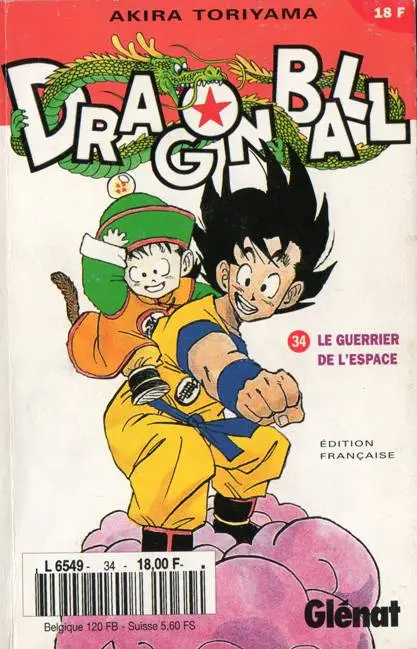 Couverture de l'album Dragon Ball Tome 34 Le guerrier de l'espace