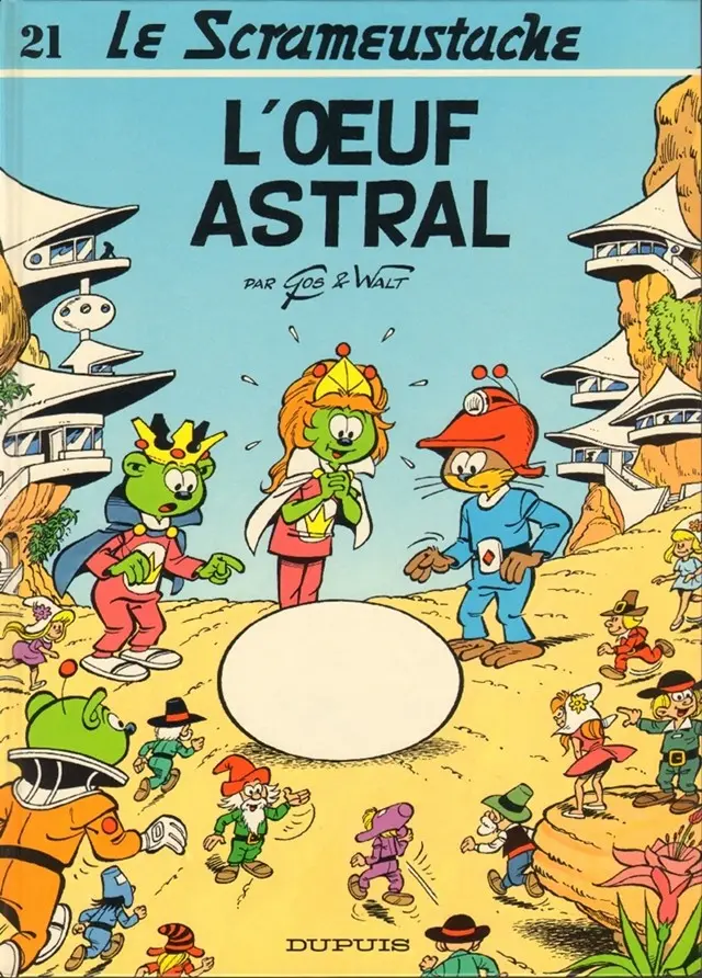 Couverture de l'album Le Scrameustache Tome 21 L'œuf astral