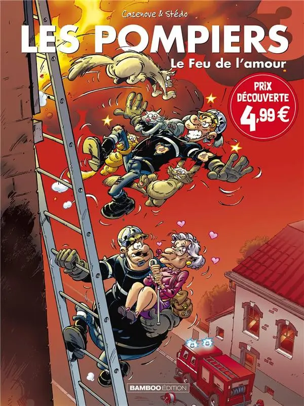 Couverture de l'album Les Pompiers Tome 3 Le feu de l'amour