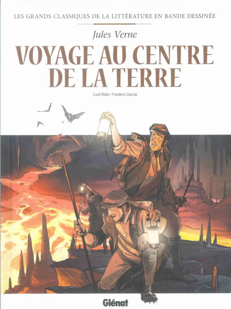 Couverture de l'album Les Grands Classiques de la littérature en bande dessinée Tome 5 Voyage au centre de la Terre
