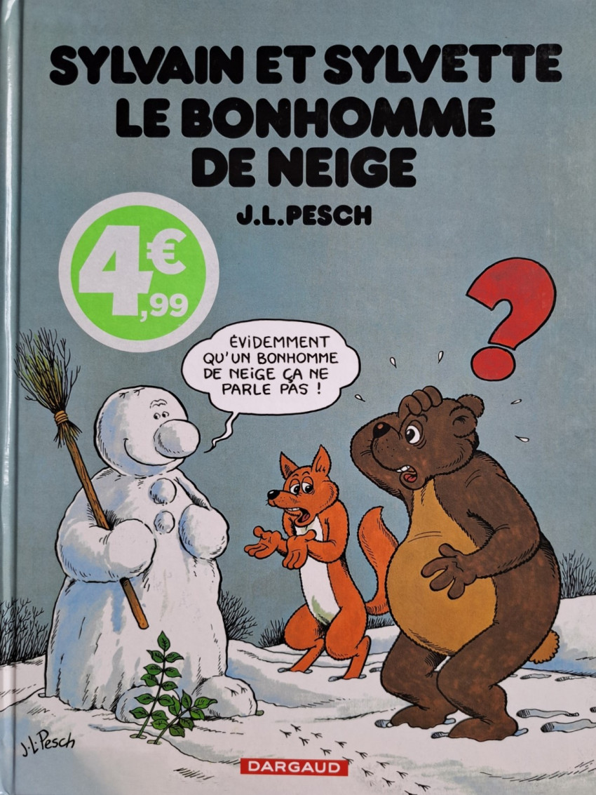 Couverture de l'album Sylvain et Sylvette Tome 12 Le Bonhomme de neige