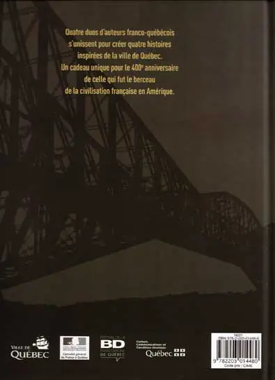 Verso de l'album Québec Un détroit dans le fleuve