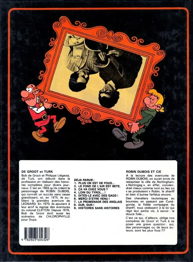 Verso de l'album Robin Dubois Tome 9 Histoires sans histoires