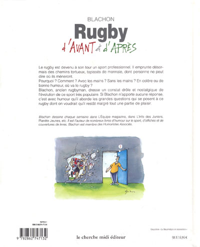 Verso de l'album Rugby d'avant et d'après