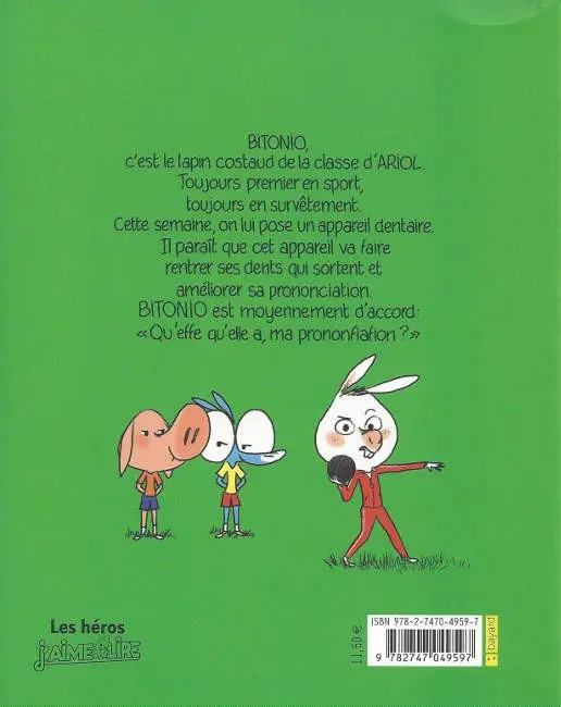 Verso de l'album Ariol Tome 9 Les dents du lapin