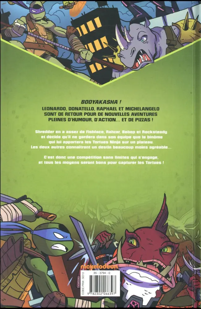 Verso de l'album Teenage Mutant Ninja Turtles Tome 3 Sécurité de l'emploi
