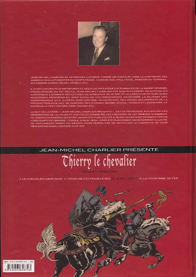 Verso de l'album Thierry le chevalier Tome 3 Le Roi captif