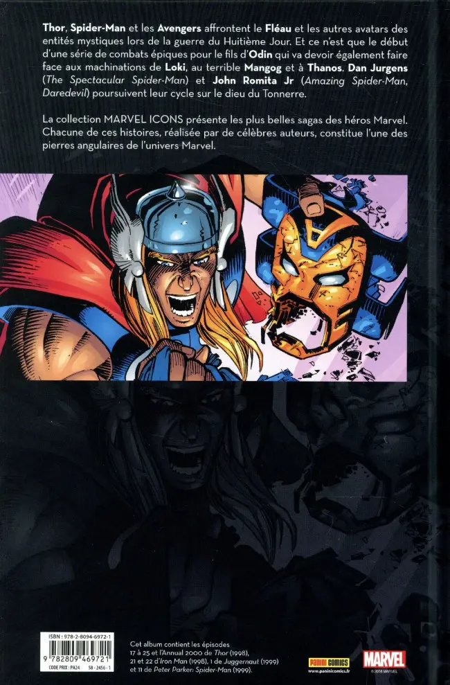 Verso de l'album Thor Tome 2